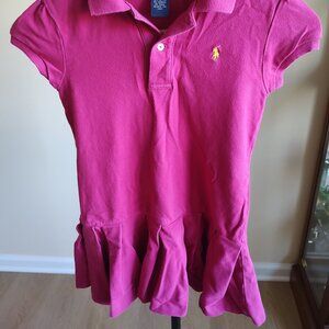 Ralph Lauren Magenta Polo Dress - Size M